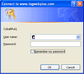 site-admin login screen